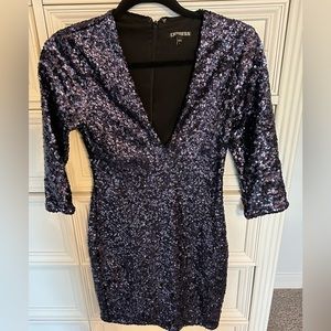 Express Sz 0 sequin dress Like new
